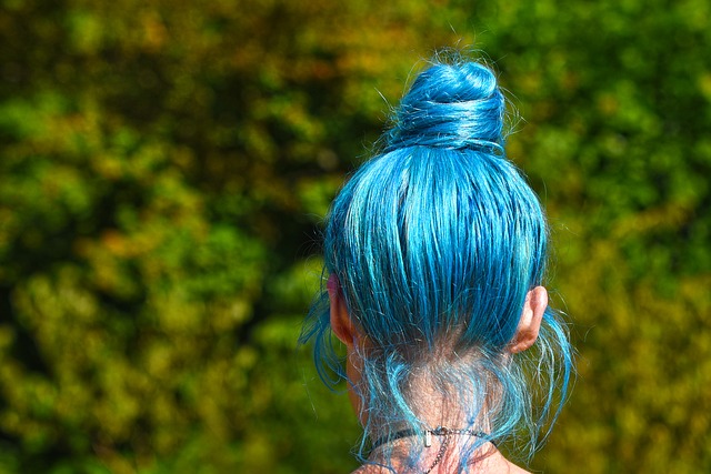 modré vlasy